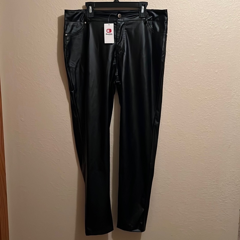 Hyfve High Rise Skinny Faux Leather Pant / X-Large